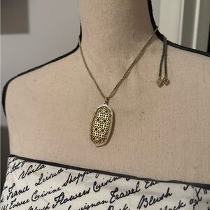 Kendra Scott Gold Filigree Pendant Necklace